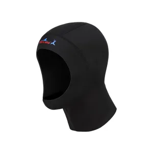 Scuba Black Neoprene Diving Hood with Headband