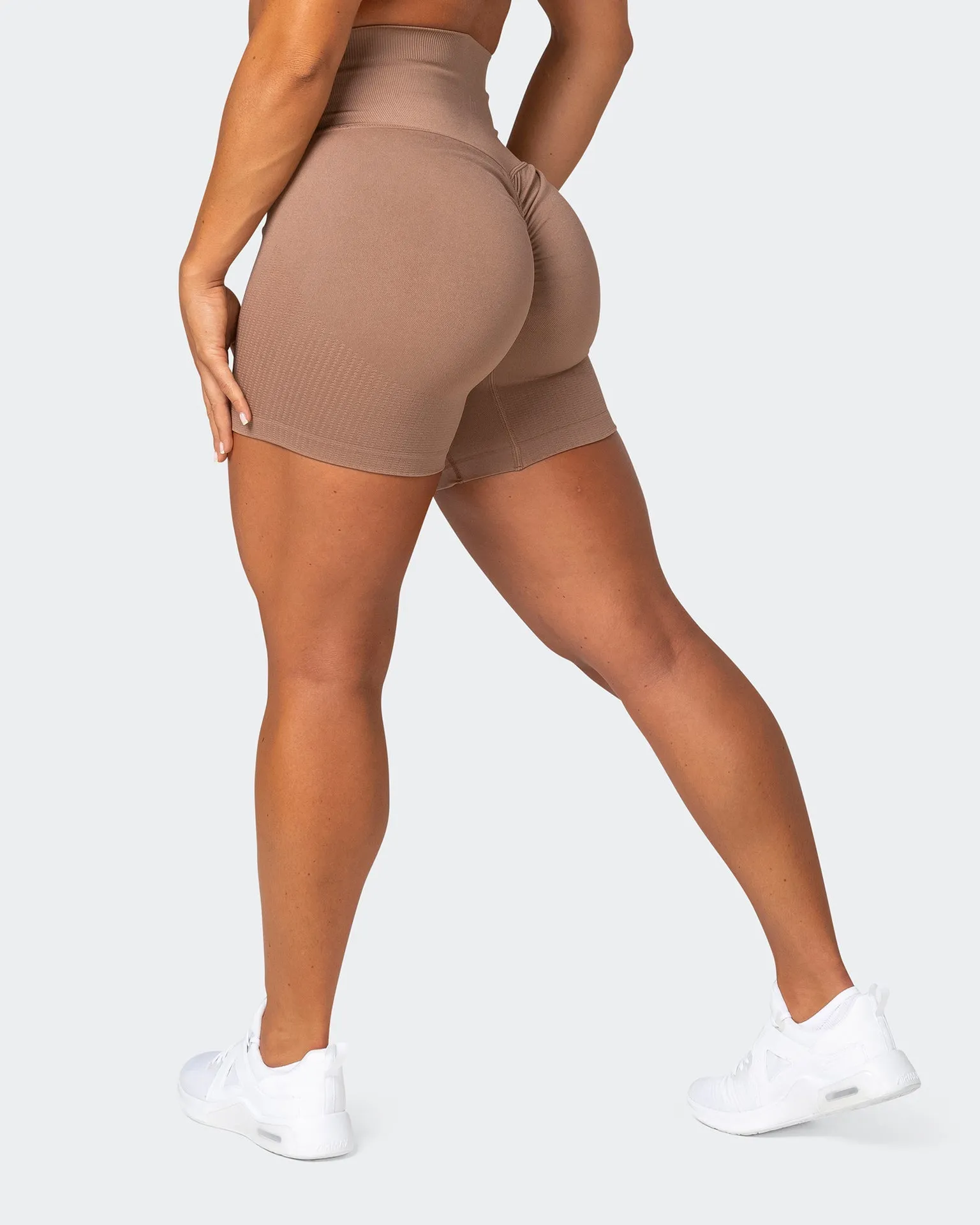Seamless Bike Shorts - Biscuit