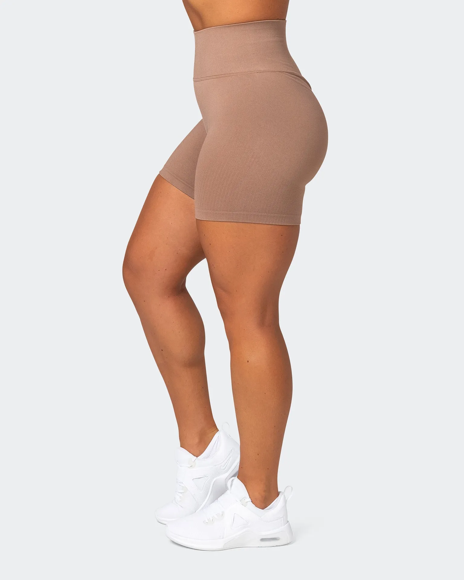 Seamless Bike Shorts - Biscuit