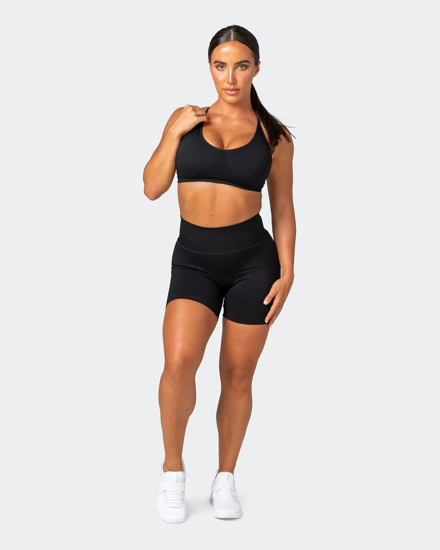 Seamless Bike Shorts - Black