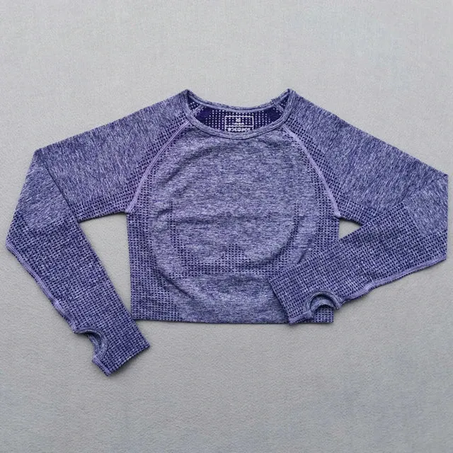Seamless Long Sleeve Yoga Top for Women