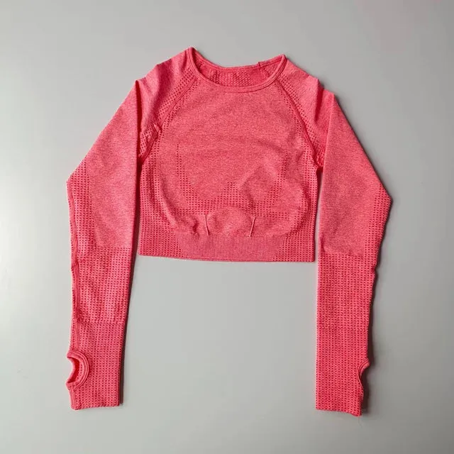 Seamless Long Sleeve Yoga Top for Women