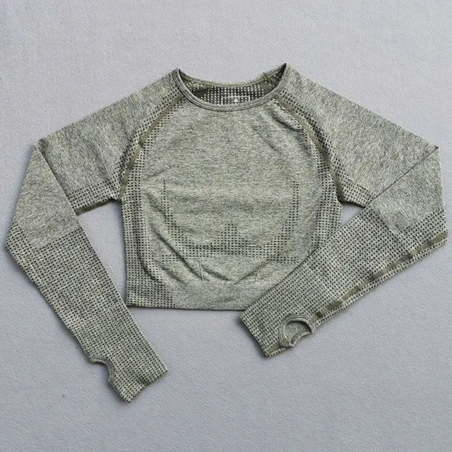 Seamless Long Sleeve Yoga Top for Women