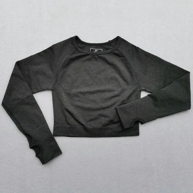 Seamless Long Sleeve Yoga Top for Women