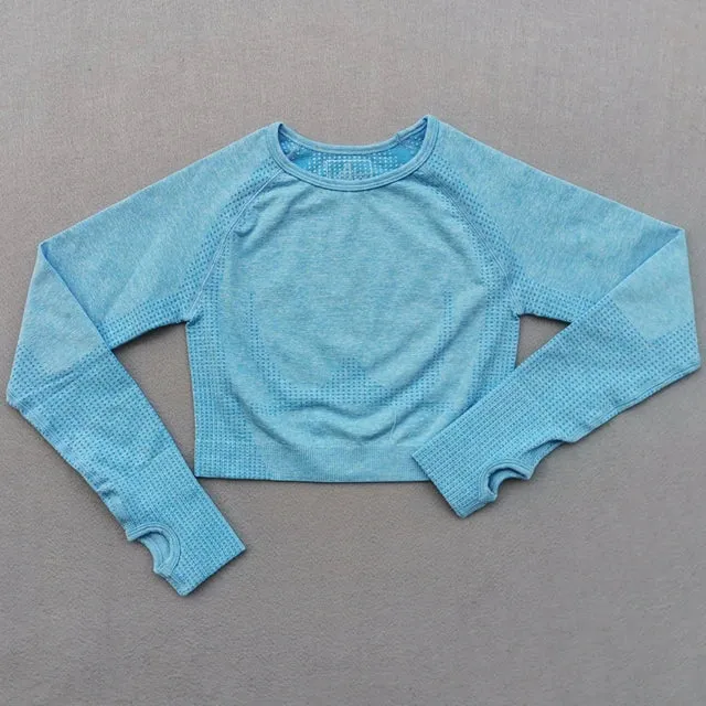 Seamless Long Sleeve Yoga Top for Women