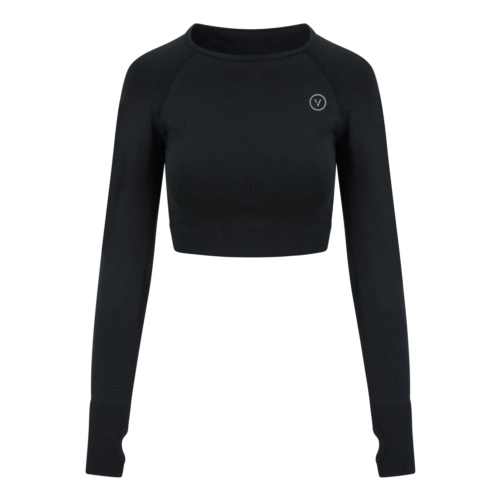 Seamless LS Top Black