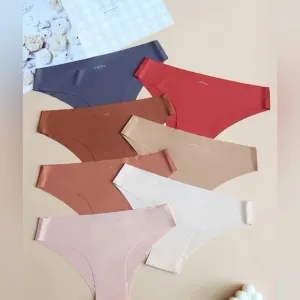 Seamless Underwear Thong Panty Set of 7 Multicolored ✨💕