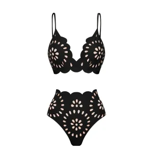 Sexy black & red One Piece Swimsuit With Cover Up Women Bikini 2025 Swimwear Female Swimming Suit Long Skirt Red Biquini Bodysuit Beachwear