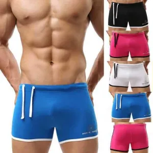 Sexy Breathable Solid Trunks