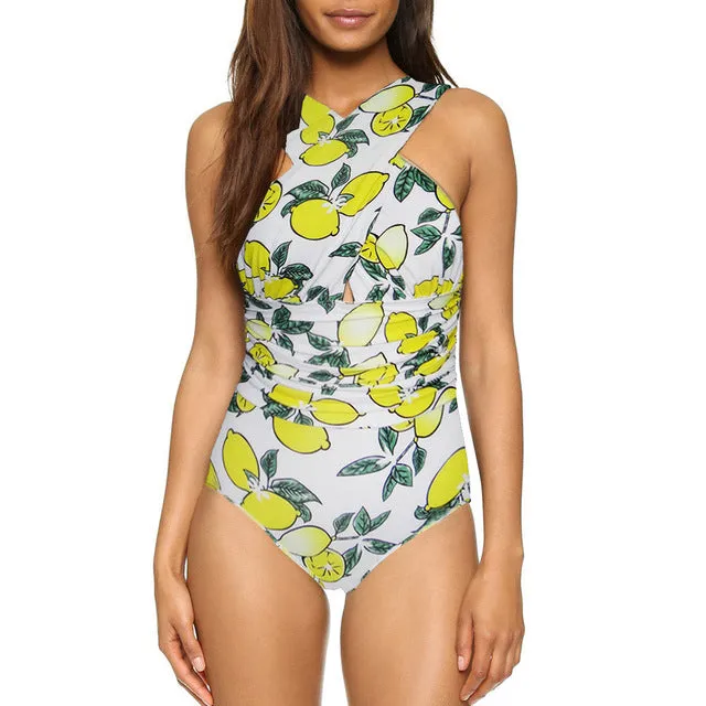 Sexy Cross Halter Swimwear