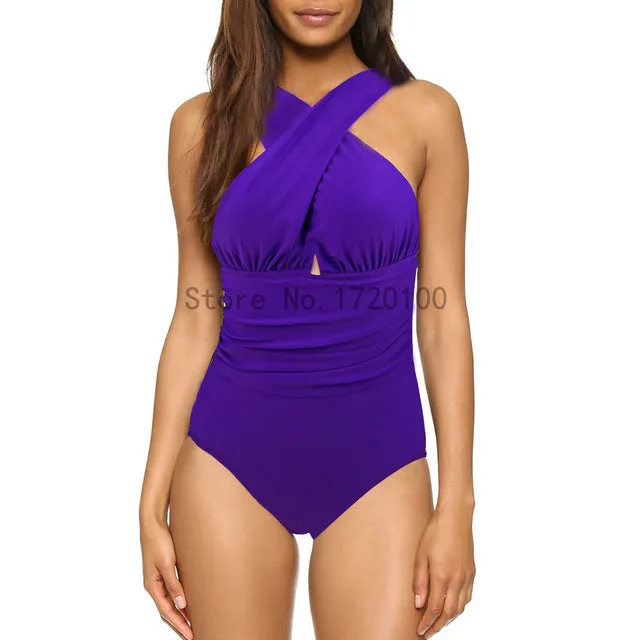 Sexy Cross Halter Swimwear