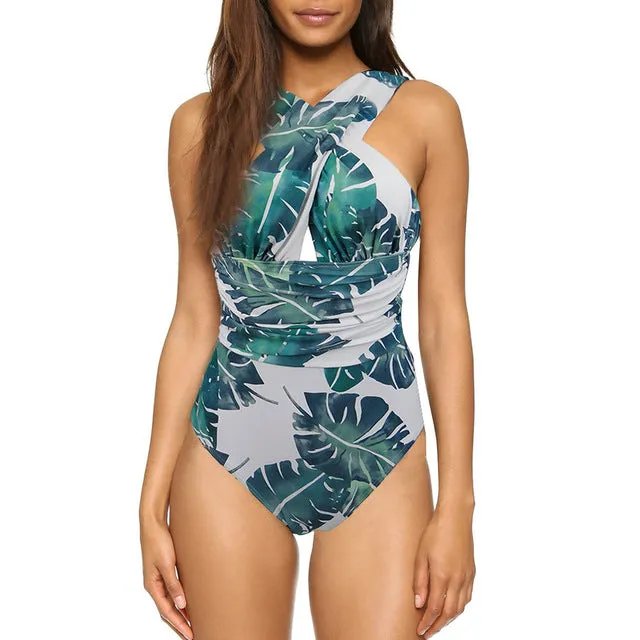 Sexy Cross Halter Swimwear