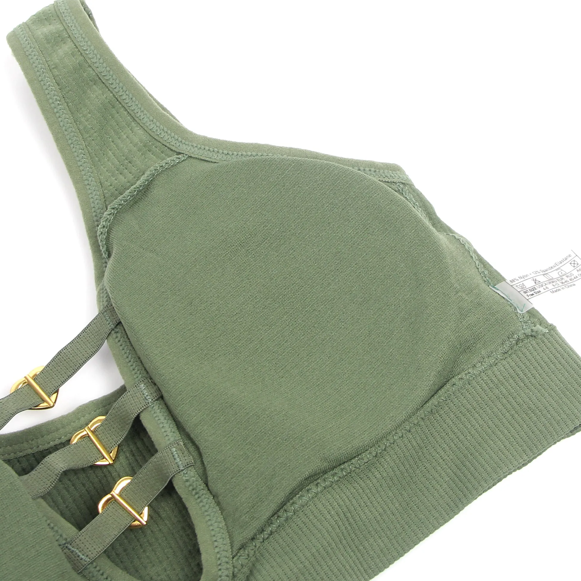 Sexy Egypt Hollow Heart Buckles Knitted Seamless Bra Set