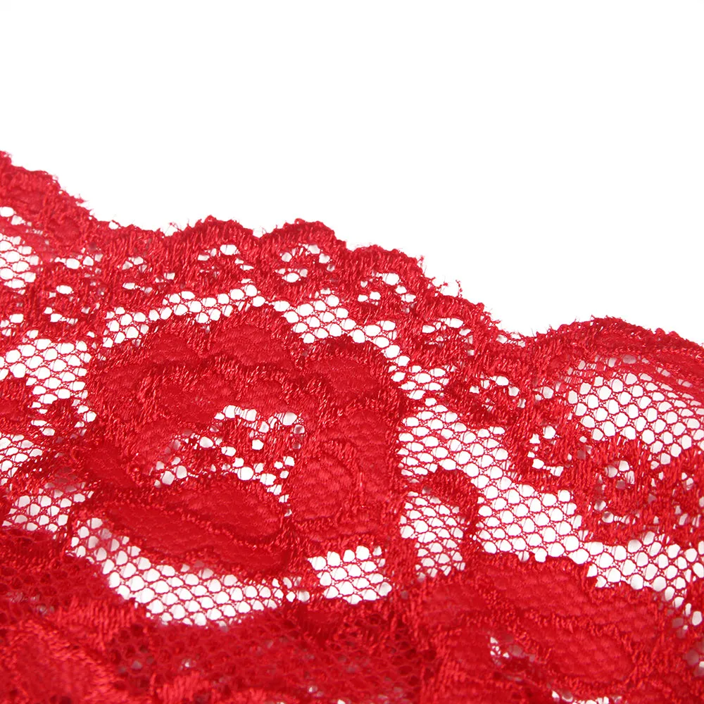 Sexy Egypt Red Christmas Type Lace Halter Teddy Lingerie