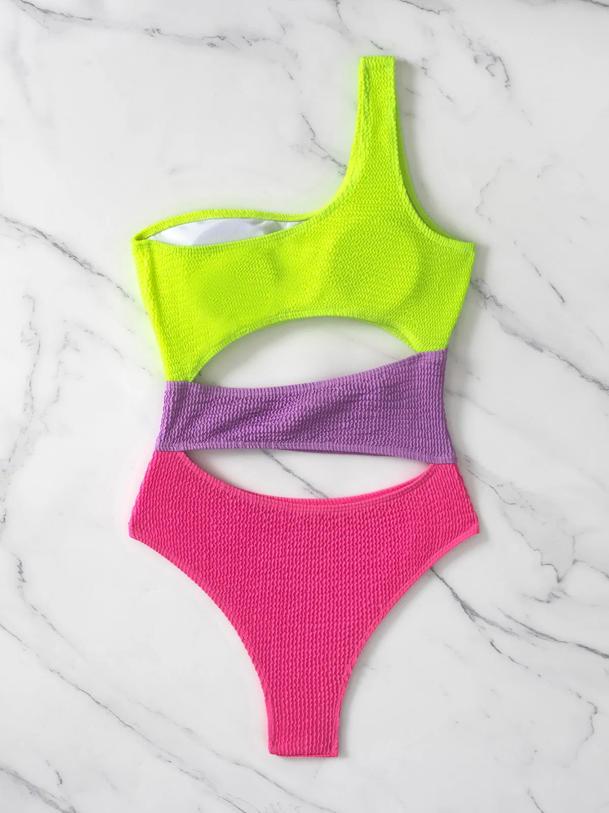 Sexy Hollow Out One Piece Swimsuits One Shoulder