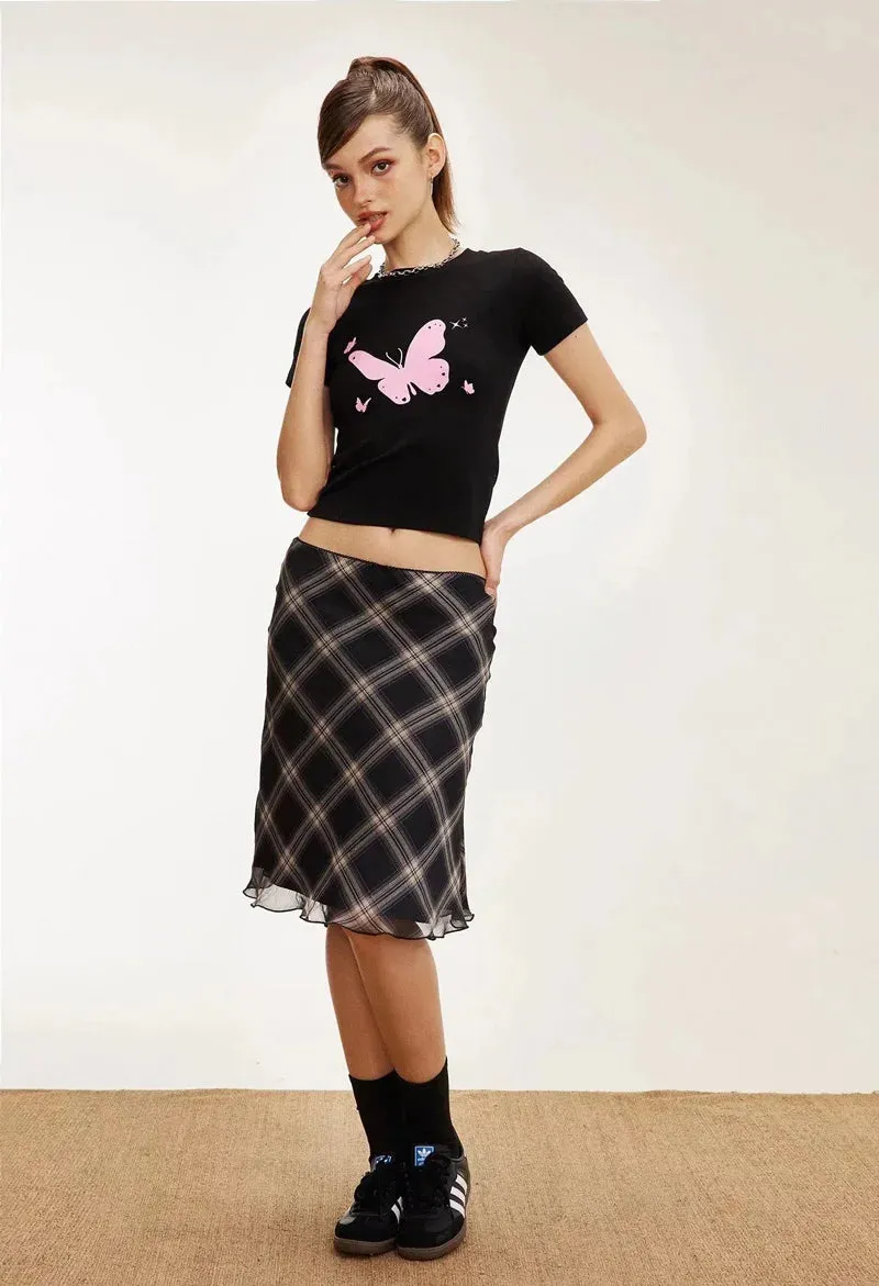 Sexy Mesh High Waist Mini Skirt