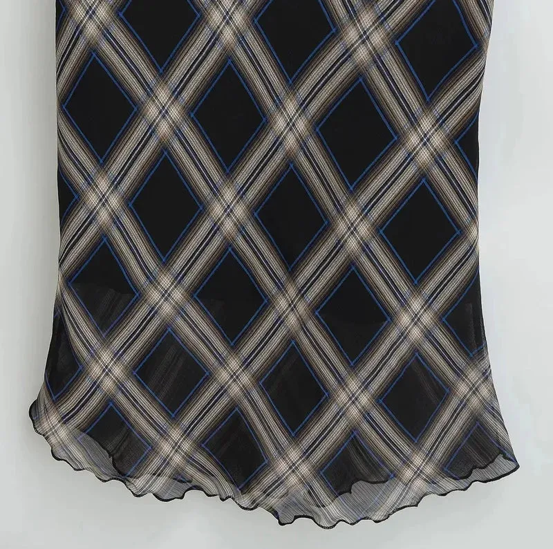 Sexy Mesh High Waist Mini Skirt