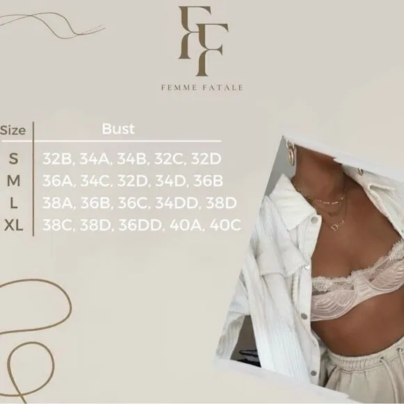 Sexy Floral Lace Underwire Lingerie Set