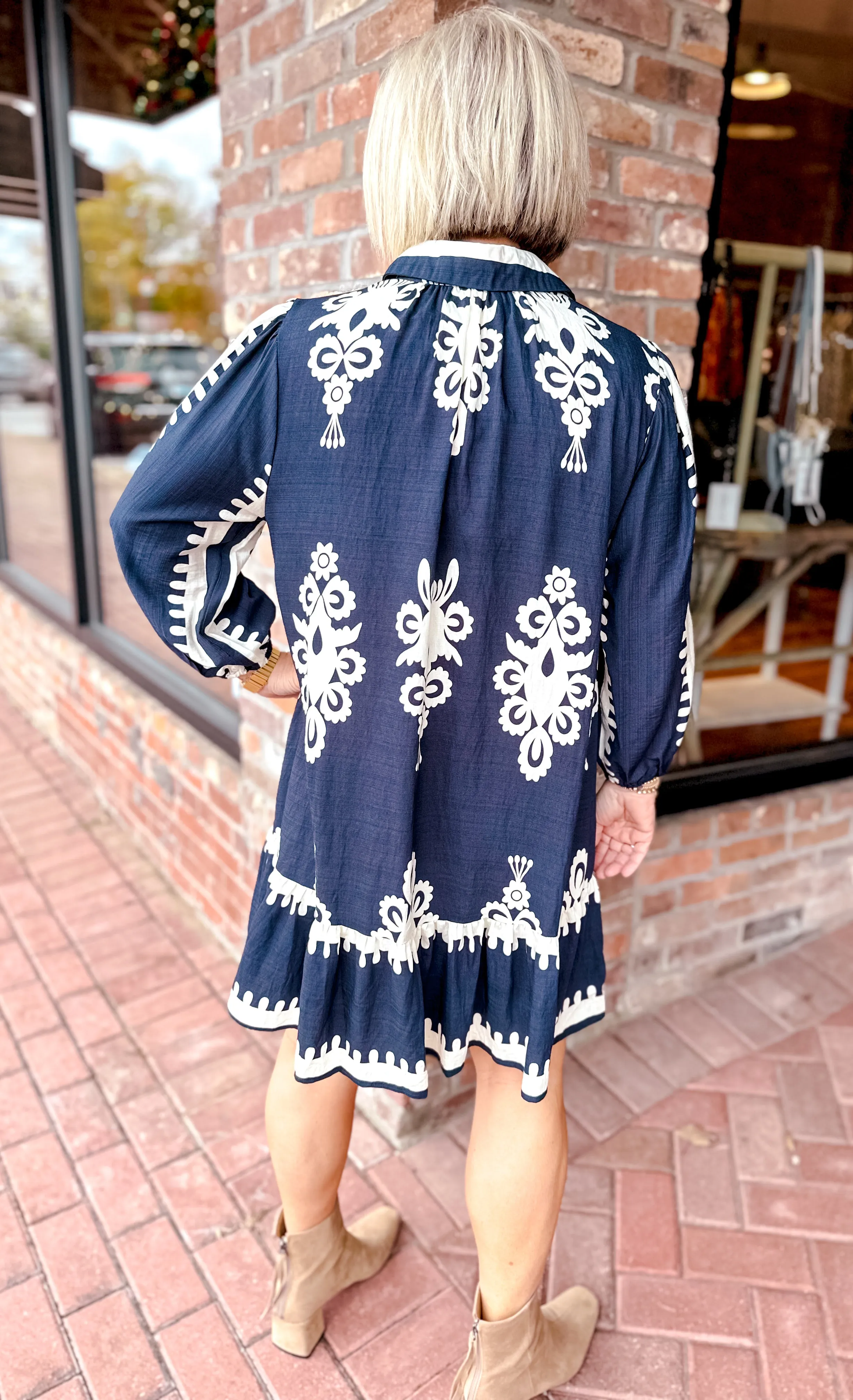 Shades of Lovely Dress Navy