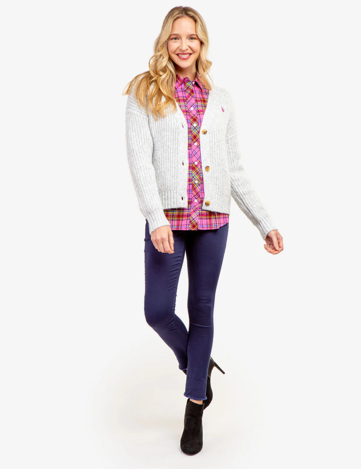 SHAKER CARDIGAN SWEATER