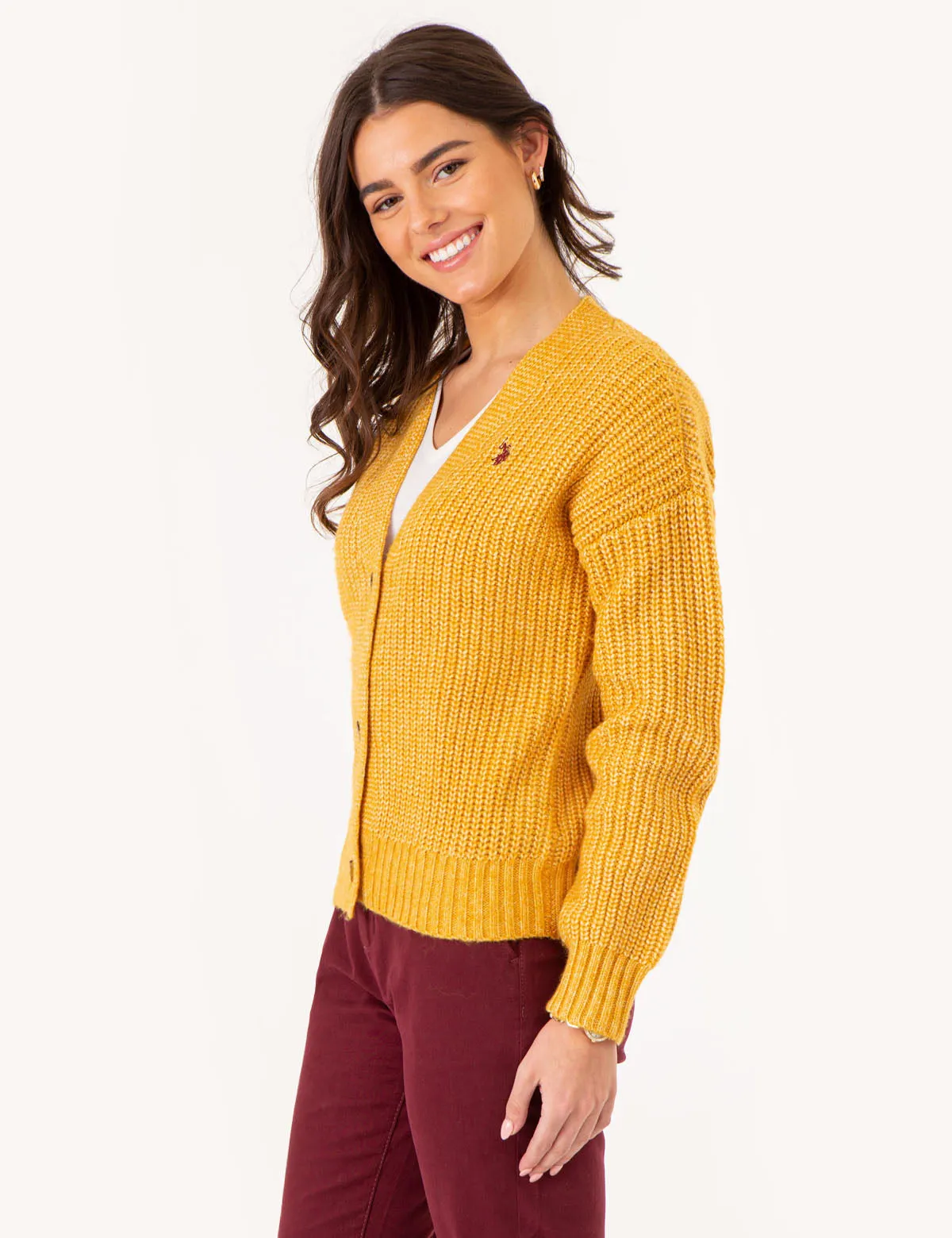 SHAKER CARDIGAN SWEATER