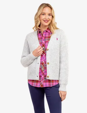 SHAKER CARDIGAN SWEATER