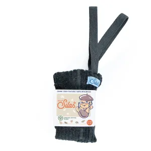 Silly Silas Footless Granny Teddy Tights with Braces - Dark Grey Blend