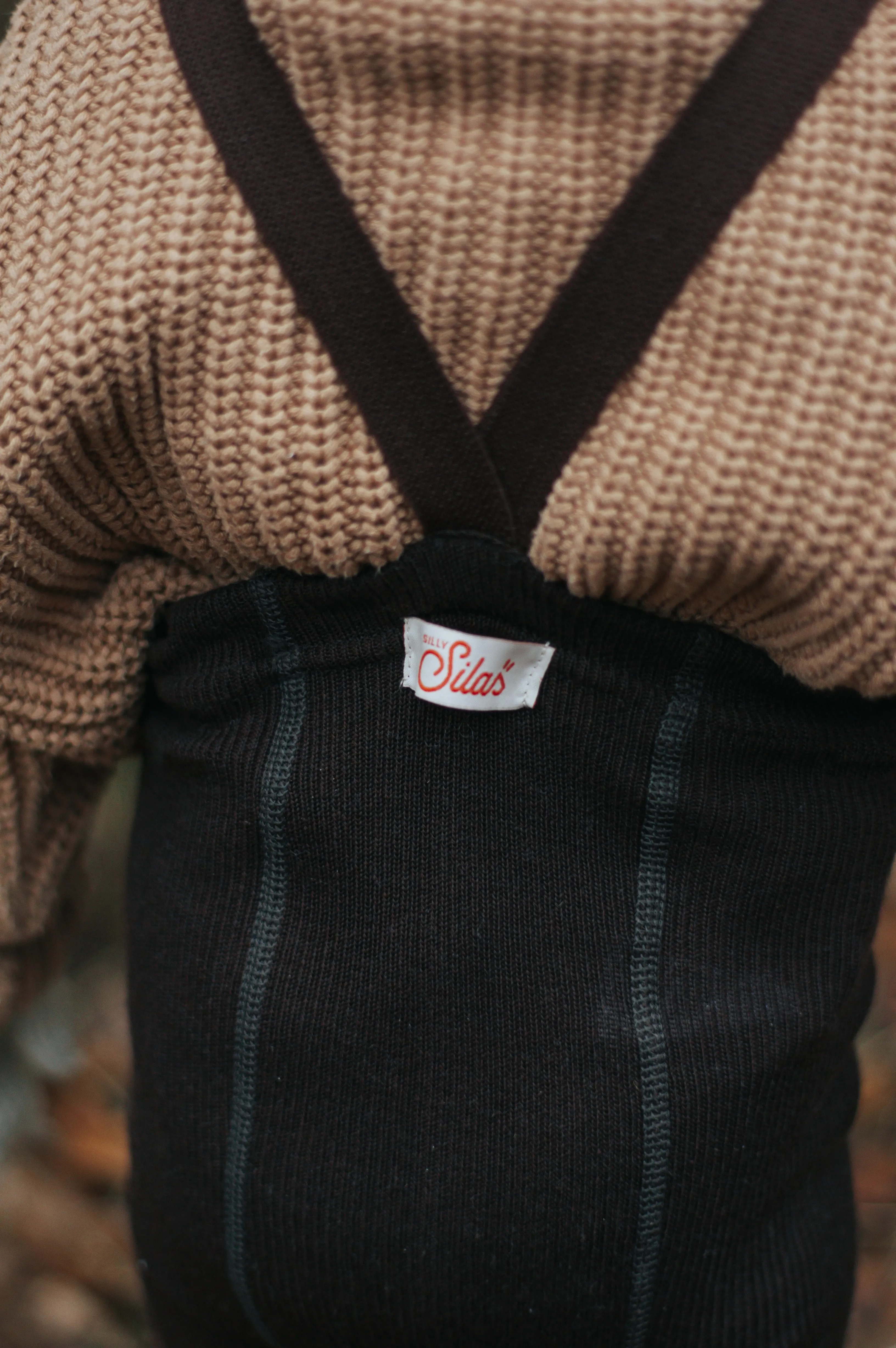 SILLY SILAS FOOTLESS MERINO WOOLY TIGHTS ESPRESSO