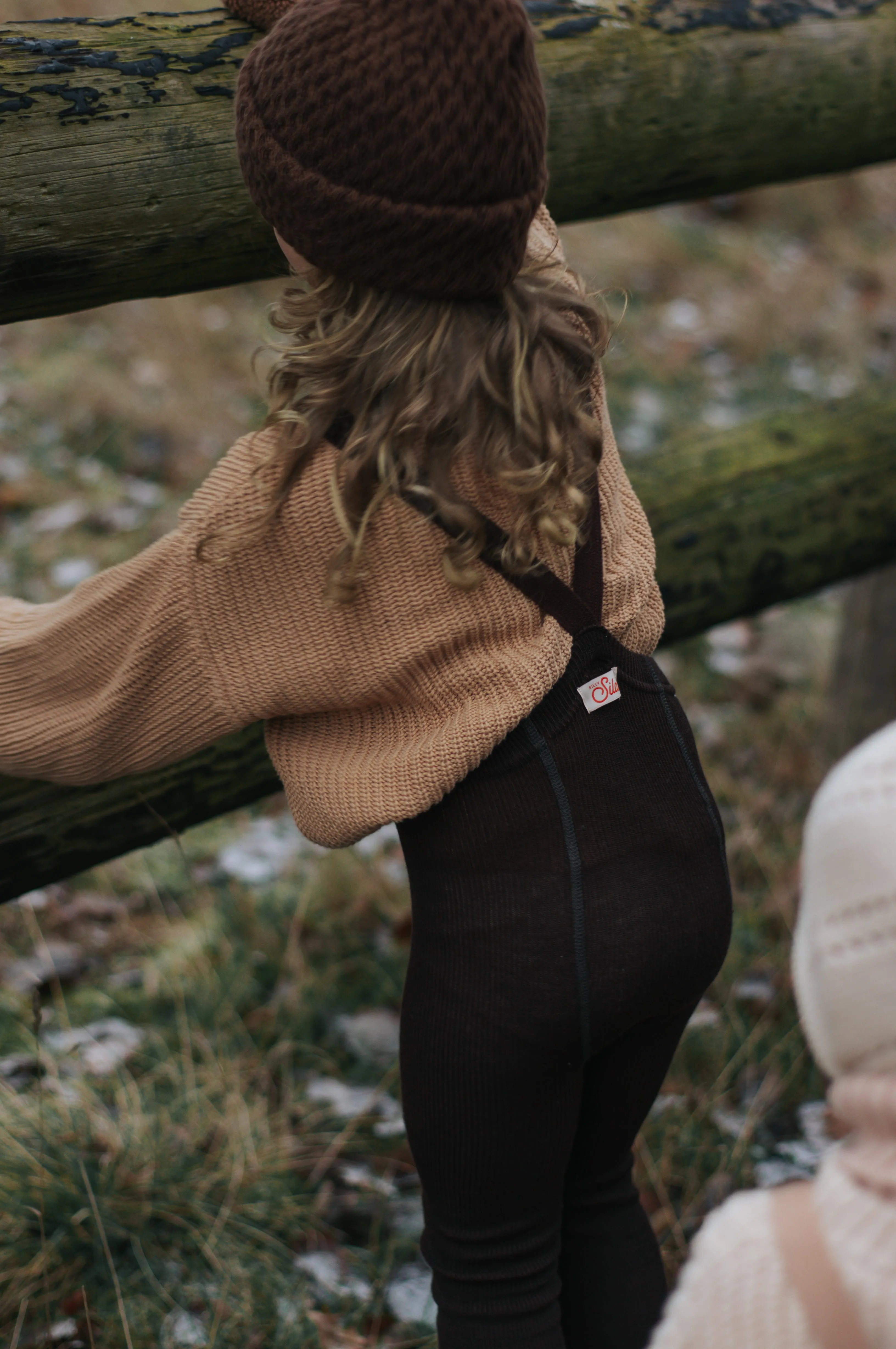 SILLY SILAS FOOTLESS MERINO WOOLY TIGHTS ESPRESSO