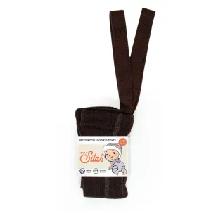 SILLY SILAS FOOTLESS MERINO WOOLY TIGHTS ESPRESSO
