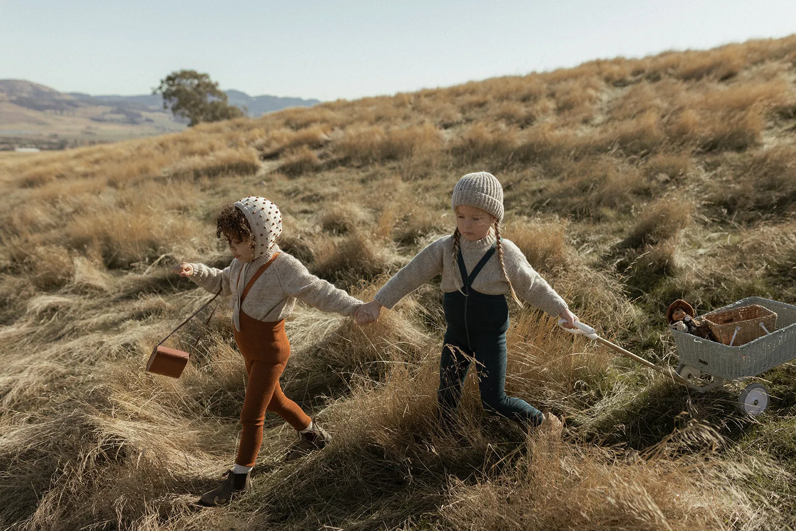 SILLY SILAS FOOTLESS MERINO WOOLY TIGHTS GINGER