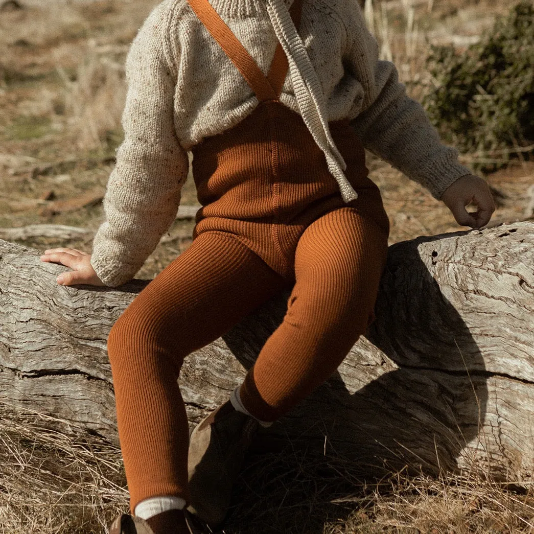SILLY SILAS FOOTLESS MERINO WOOLY TIGHTS GINGER