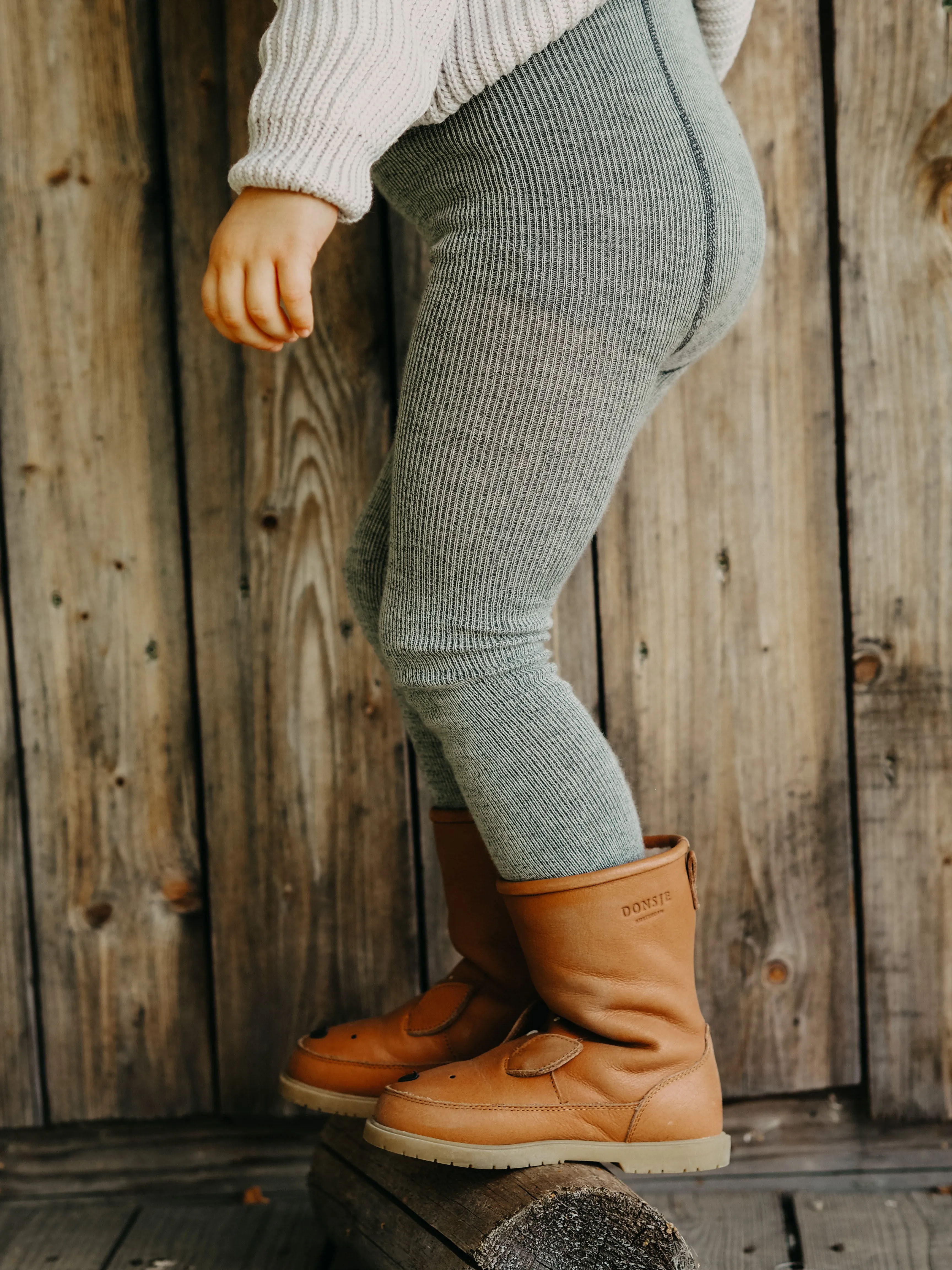 SILLY SILAS FOOTLESS MERINO WOOLY TIGHTS GREY