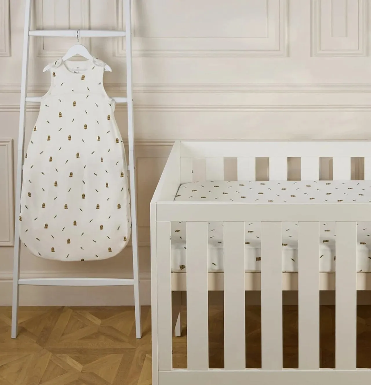 Silver Cross Cot Bed Starter Bundle - Bunny Print