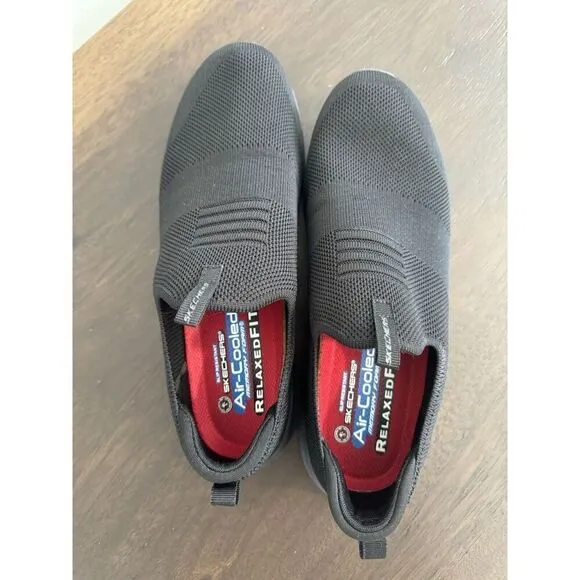 Skechers Ultra Flex Slip On Women’s 11 Shoes Black Slip Resistant Sneakers Work
