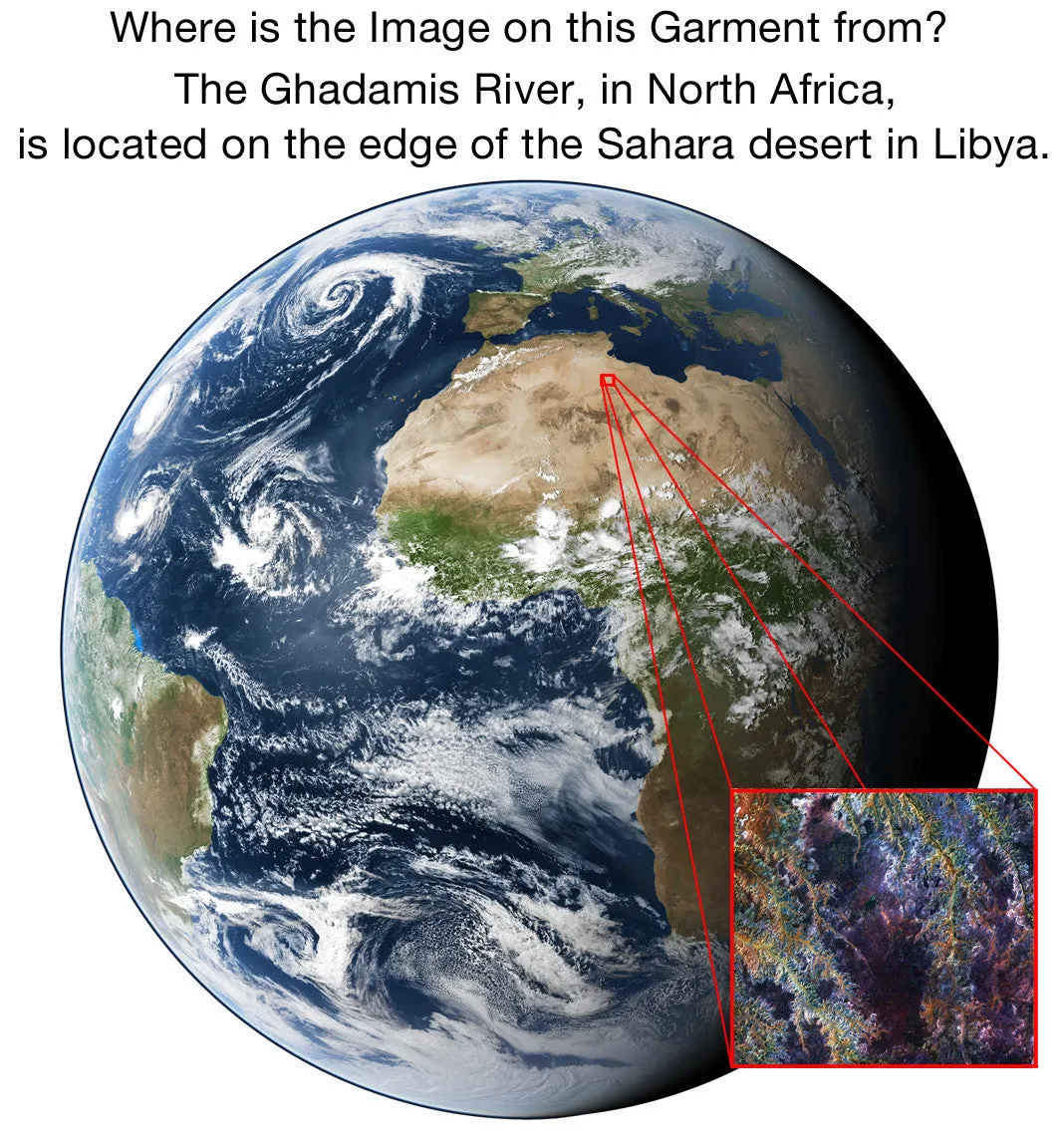 Sleeveless Cowl Neck Dress-NASA Satellite Image of Earth Clothing-Ghadamis