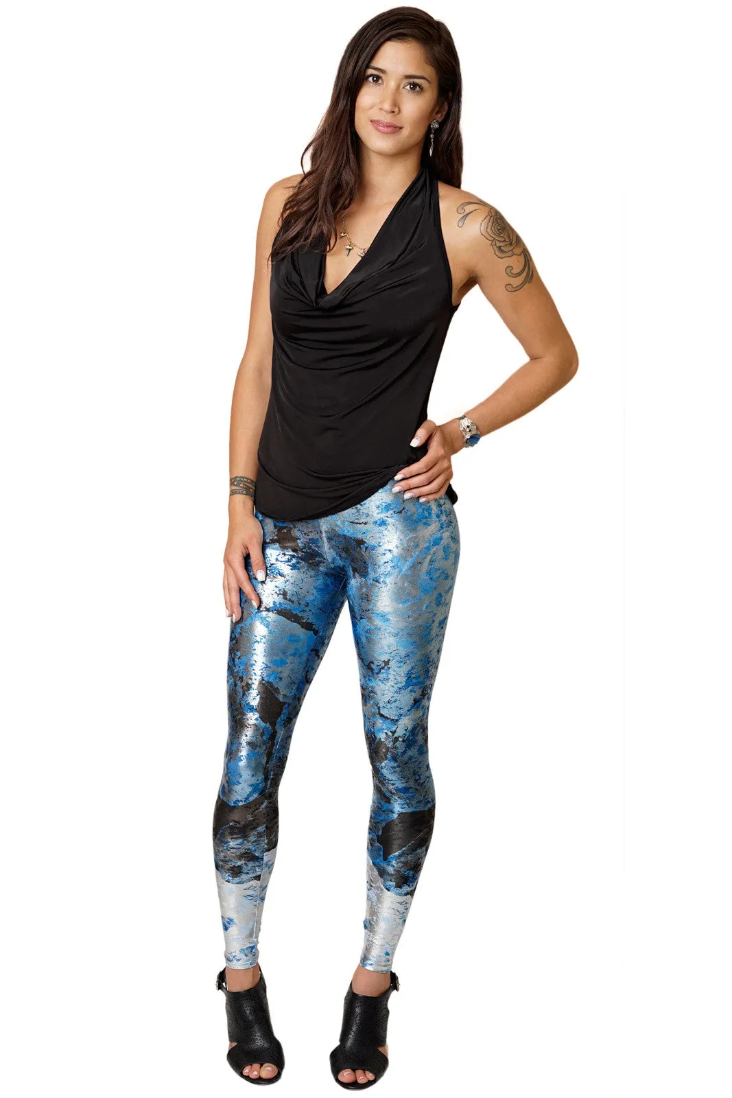 Sleeveless Cowl Neck Top-Sustainable Clothing-Earth & Nature-Midnight