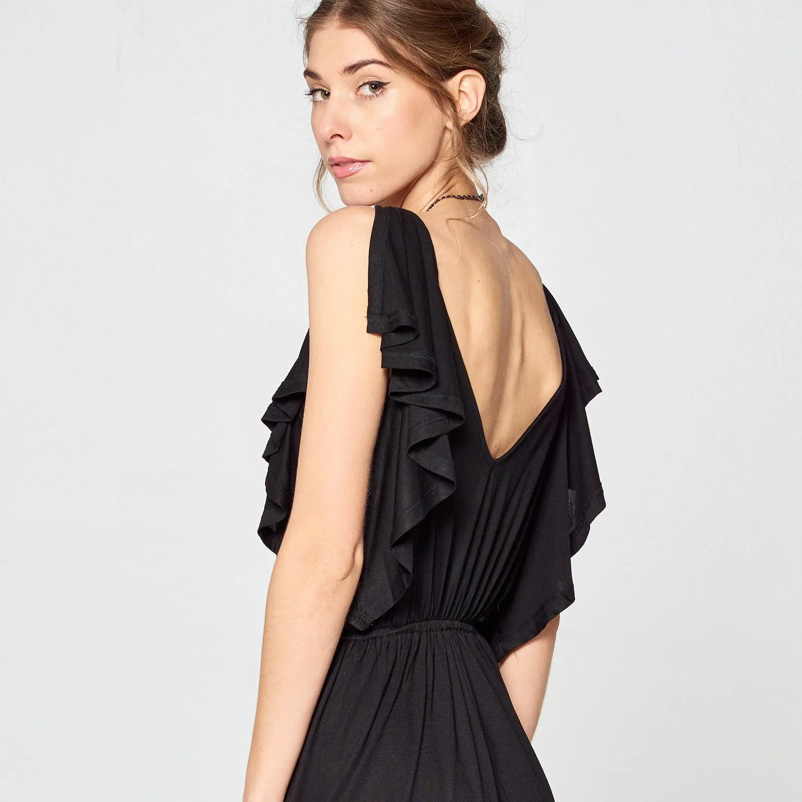 Sleeveless Ruffles Jumpsuit