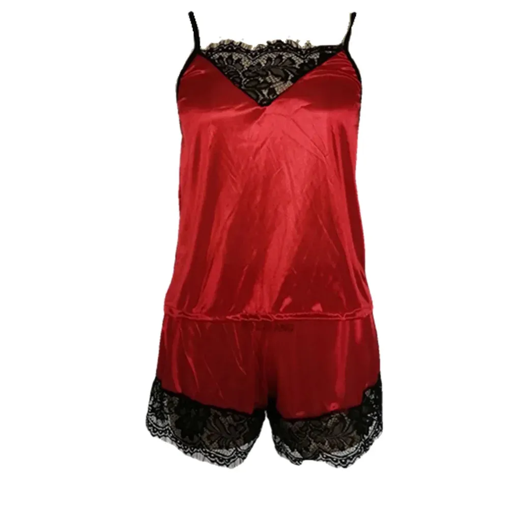 Sleeveless Silk Lingerie Set