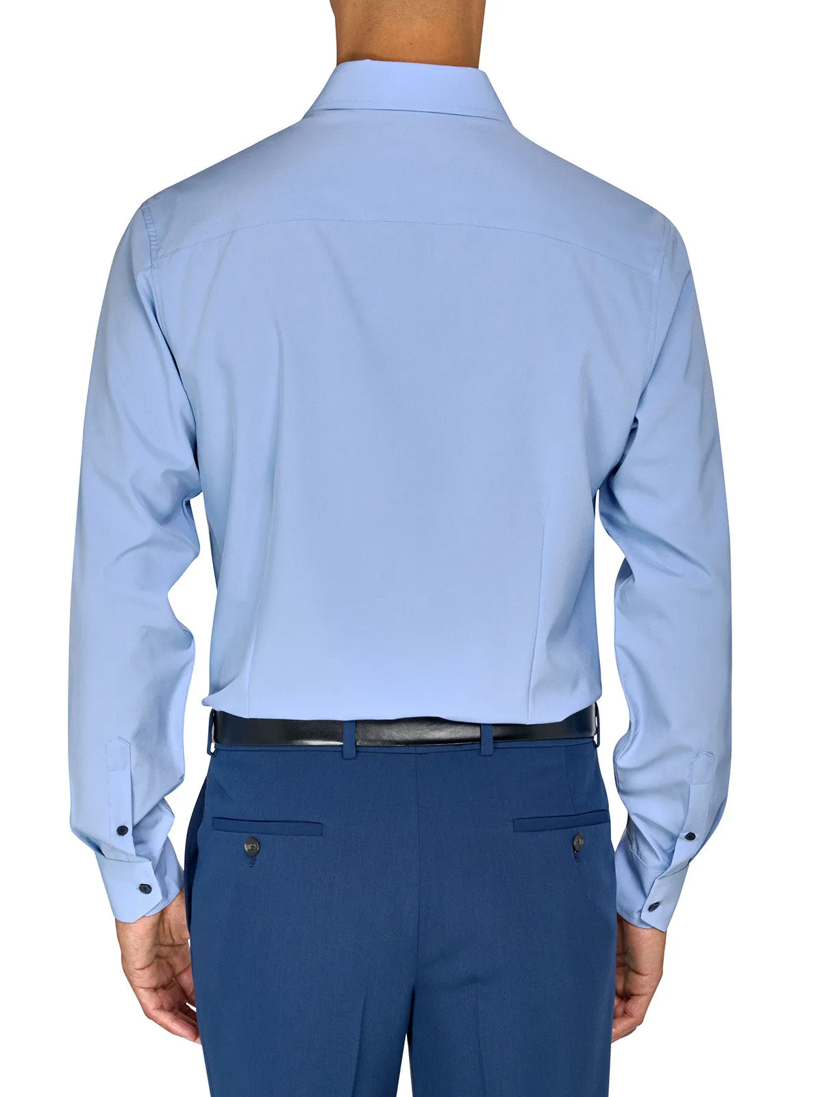 Slim Fit Solid Performance Dress Shirt