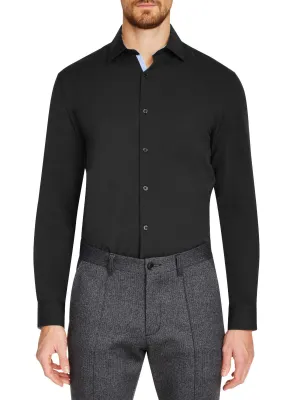 Slim Fit Solid Performance Dress Shirt