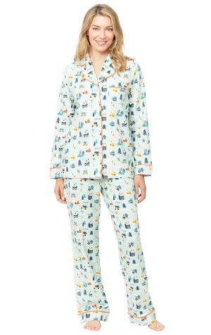 Snow Globe Button-Front Pajamas - Pet & Owner