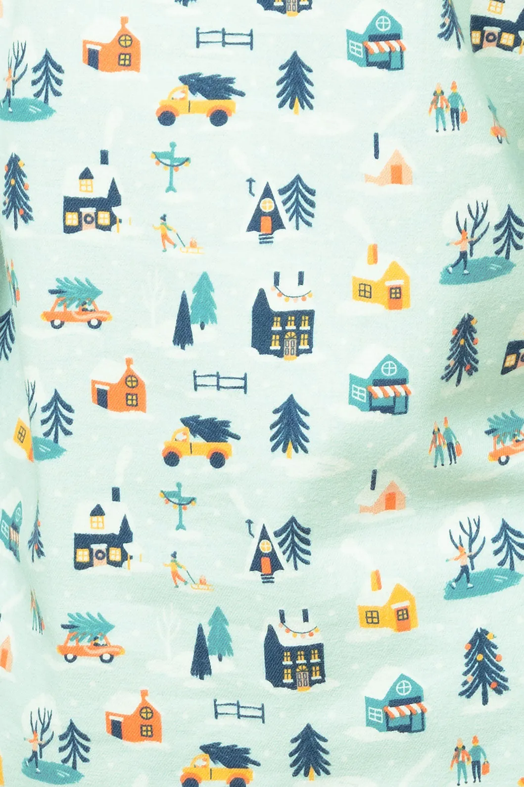 Snow Globe Button-Front Pajamas - Pet & Owner