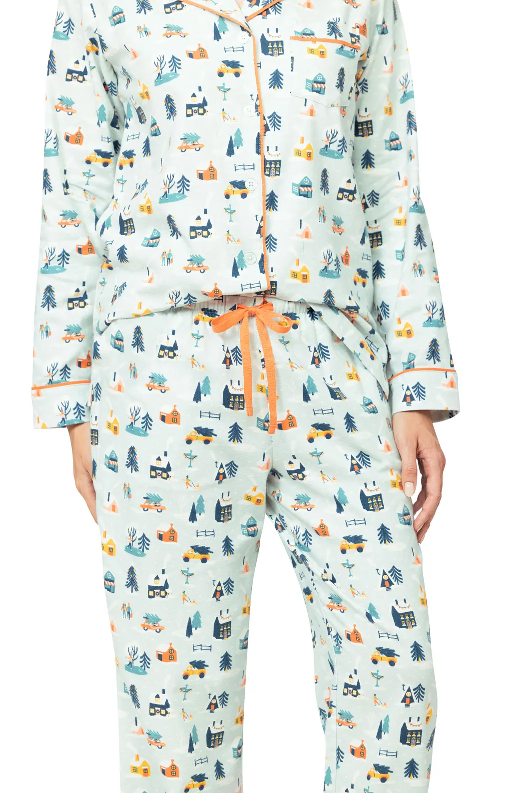 Snow Globe Button-Front Pajamas - Pet & Owner