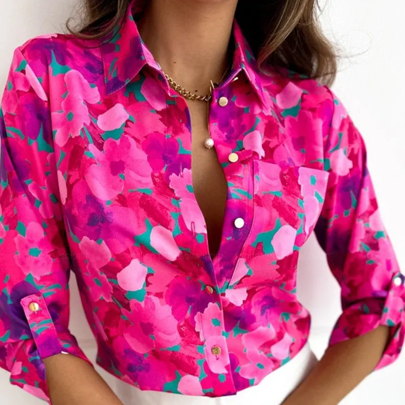 Sol® | Modern Abstract Blouse Shirt