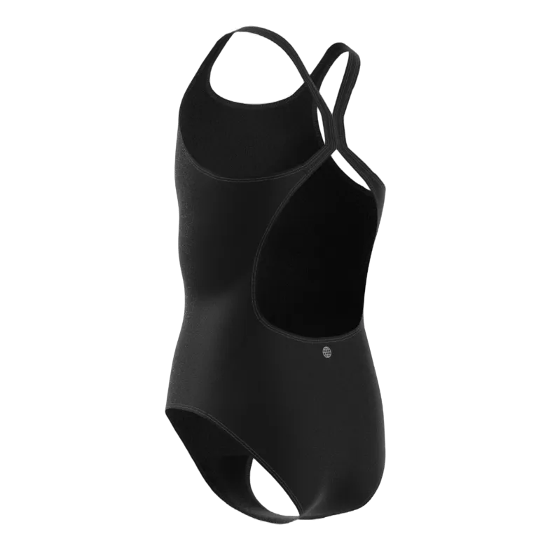 Solid Fitness Swimsuit Black