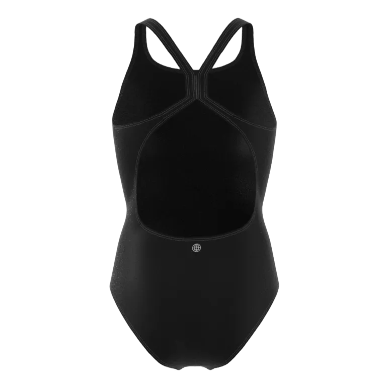Solid Fitness Swimsuit Black