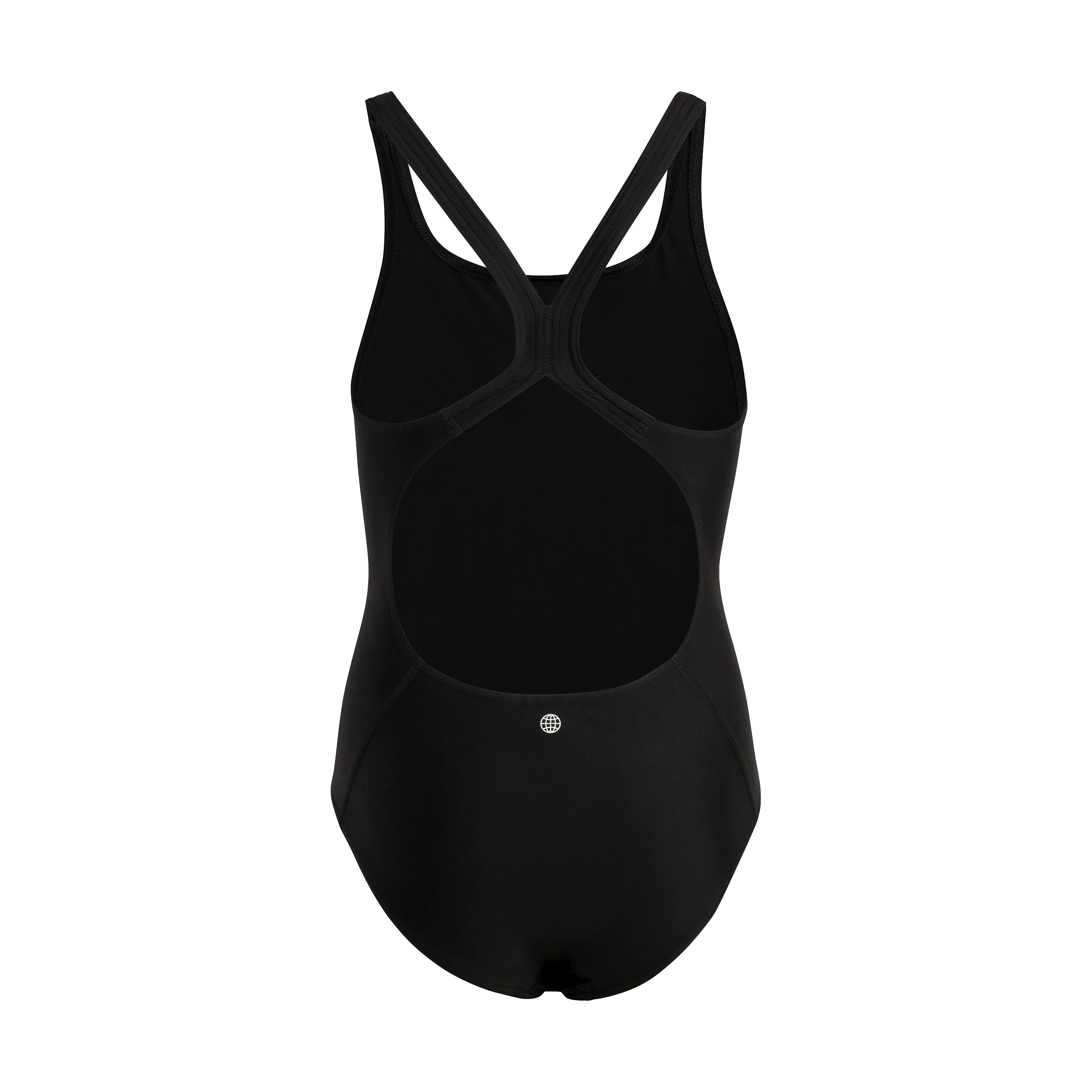 Solid Small Logo Swimsuit Black / White