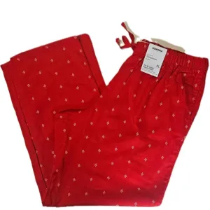 Sonoma Christmas Pajama Pants Womens XL Red Holiday Winter Warm Sleepwear NEW