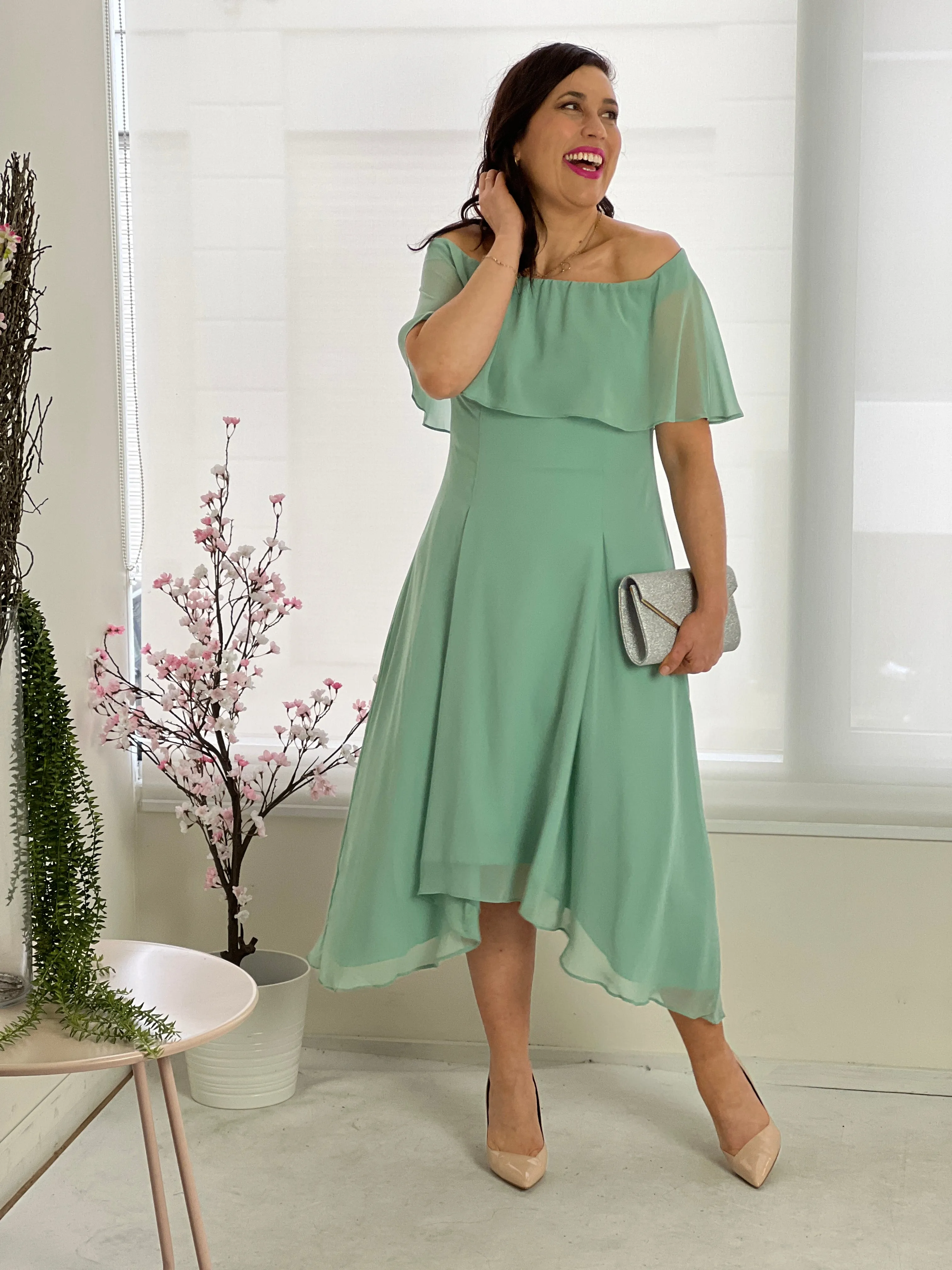 Sonya Mint Evening Dress